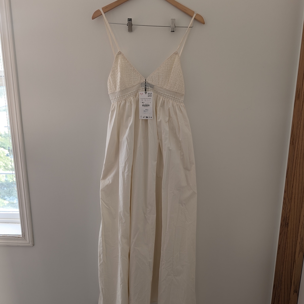 Zara Cream Maxi Dress